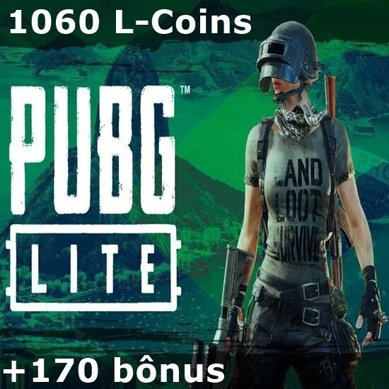 PUBG Lite - 1.060 L-Coins + 170 bônus PUBG Lite - 1.060 L-Coins + 170 bônus